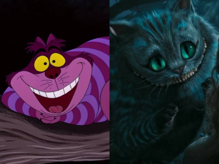Disney Live Action Movie Characters Vs. Their Animated Prototypes