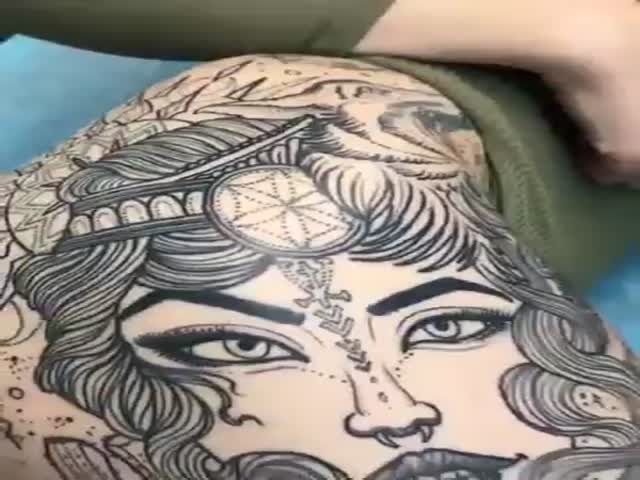 She Has Some Big… Tattoos