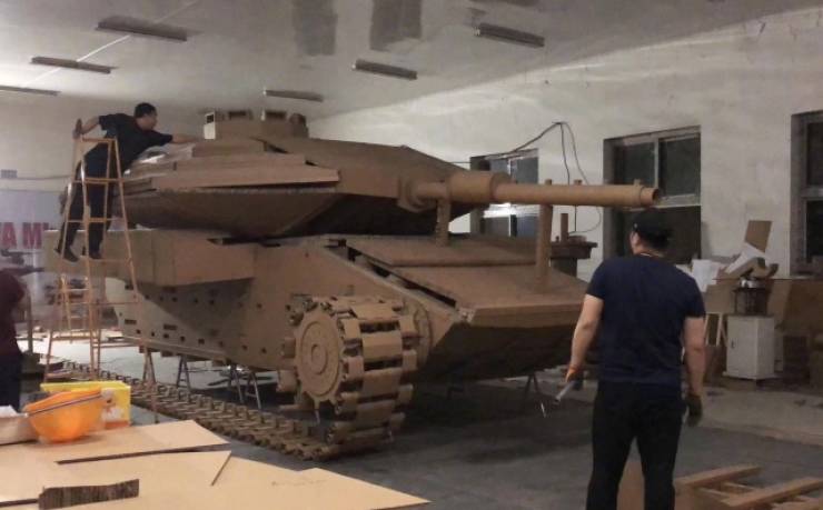A Whole Tank Out Of Just Cardboard!