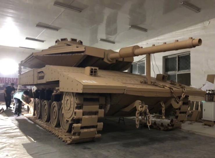 how to make a small military tank out of cardboard