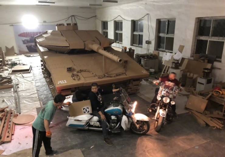 A Whole Tank Out Of Just Cardboard!