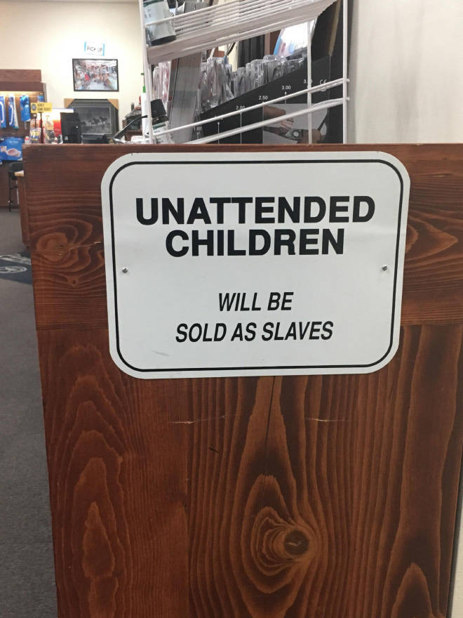 Don’t Leave Your Children Unattended!