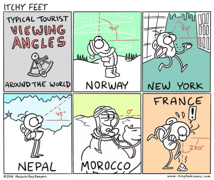 Artist Creates Spot-On Comics About Various Countries And Languages