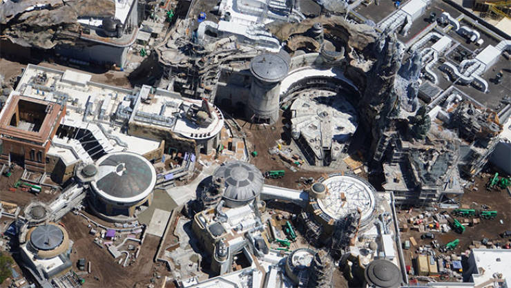 Disney “Star Wars” Land Is Almost Ready, And We Have Some Aerial Photos