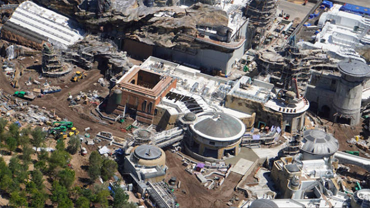 Disney “Star Wars” Land Is Almost Ready, And We Have Some Aerial Photos