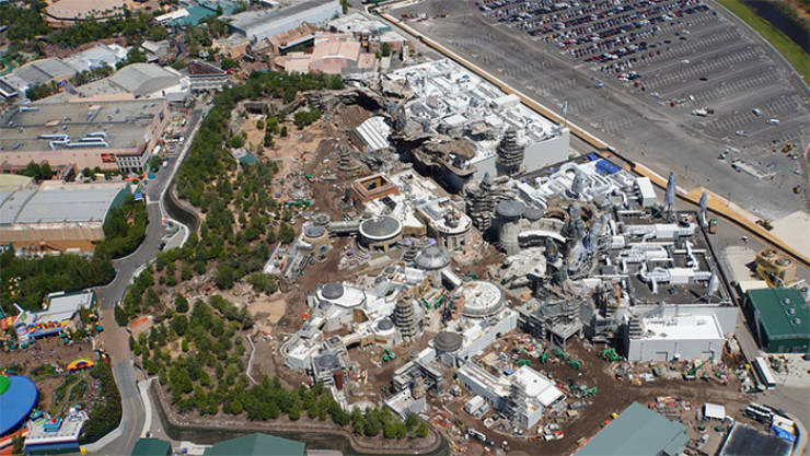 Disney “Star Wars” Land Is Almost Ready, And We Have Some Aerial Photos