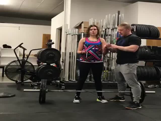 Blind Girl Nearly Gives Her Trainer A Heart Attack