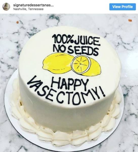 Vasectomy Day Cakes Celebrate The Snip-Snip