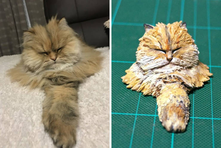 Japanese Sculptor Creates Real Life Versions Of Animal Memes