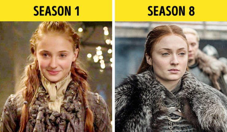 “Game Of Thrones” Characters In First Seasons Vs. In Season 8