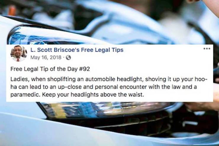 Free Legal Tips Are Not Always Useful