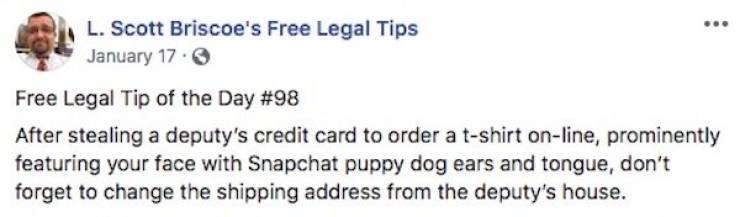 Free Legal Tips Are Not Always Useful