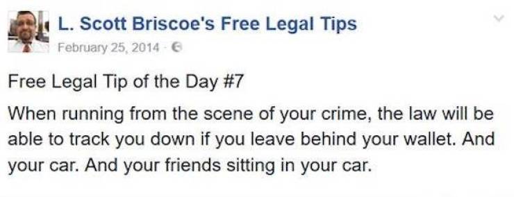 Free Legal Tips Are Not Always Useful