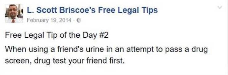 Free Legal Tips Are Not Always Useful