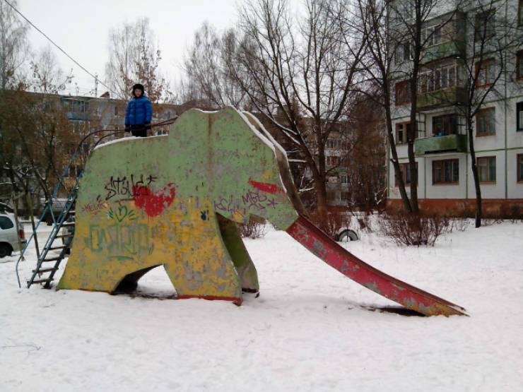 Russian Playgrounds Were Invented In Darkest Nightmares