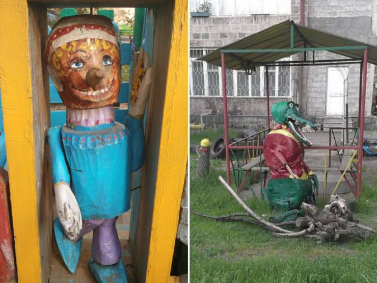 Russian Playgrounds Were Invented In Darkest Nightmares