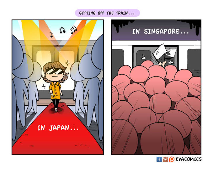 Guy Draws Comics To Show How Culturally Different Japan Is From Other Countries