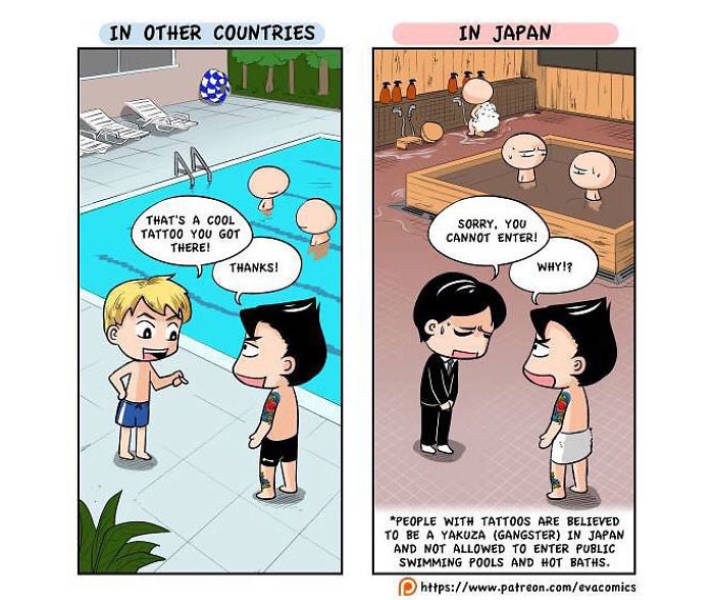 Guy Draws Comics To Show How Culturally Different Japan Is From Other Countries