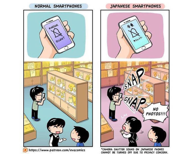 Guy Draws Comics To Show How Culturally Different Japan Is From Other Countries