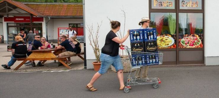 Germans Buy All The Beer In Town To Save Themselves From Violence