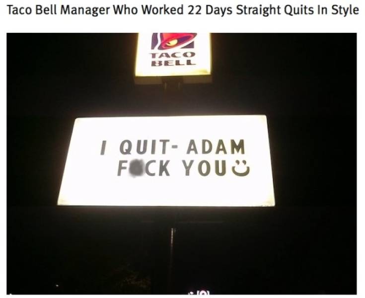 If You Are Going To Quit Your Job, Do It In Style