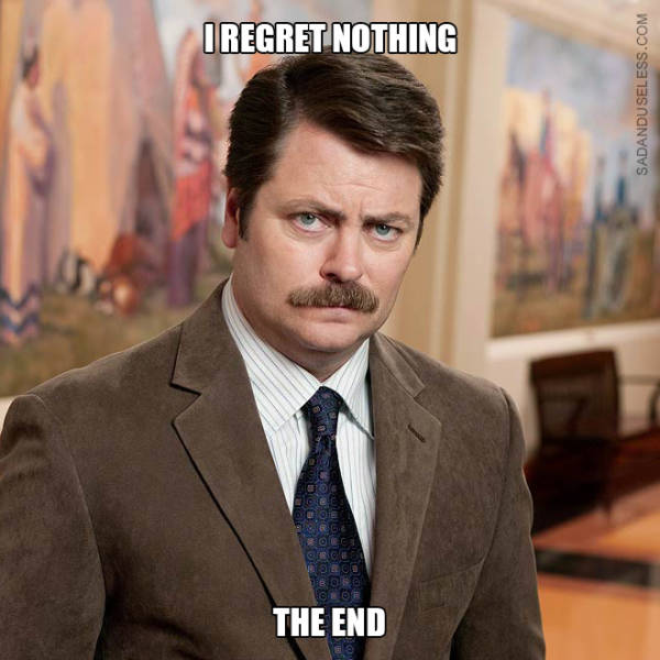 Ron Swanson Doesn’t Even Care About His Own Quotes
