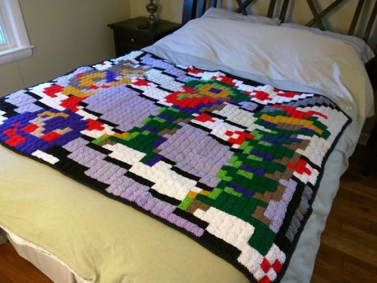 Retro Gamers Will Definitely Want One Of These Crocheted Blankets!