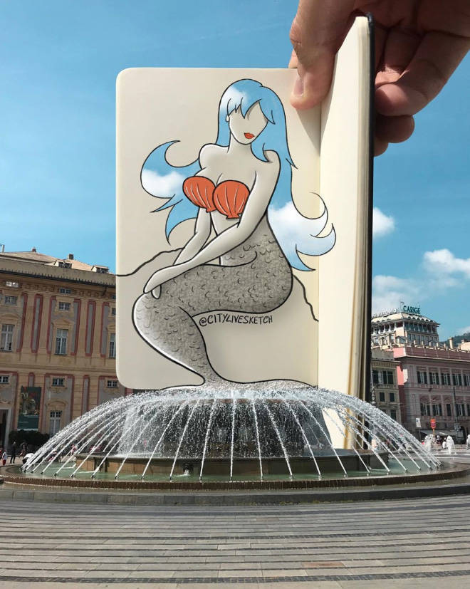 Artist Proves That Cartoon Characters Have Their Place In Real World