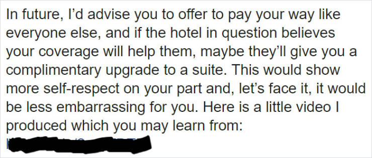 Blogger Begs For A Free Hotel Stay, Owner Responds