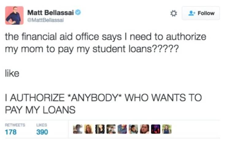 You Don’t Have Enough Money For These Student Loan Tweets