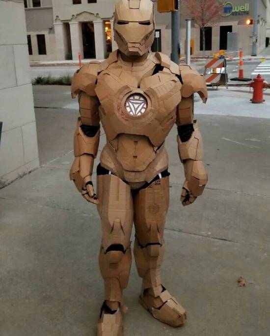 Need That Iron Man Costume? Use Cardboard And Glue!