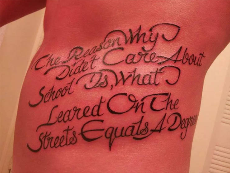 Misspelled Tattoos Are Like Immortalized Fails