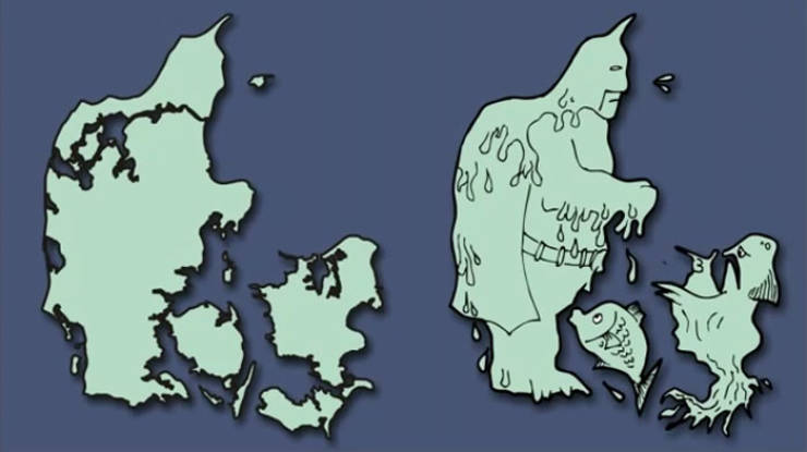 Artist Shows What Hides Behind The Shapes Of European Countries