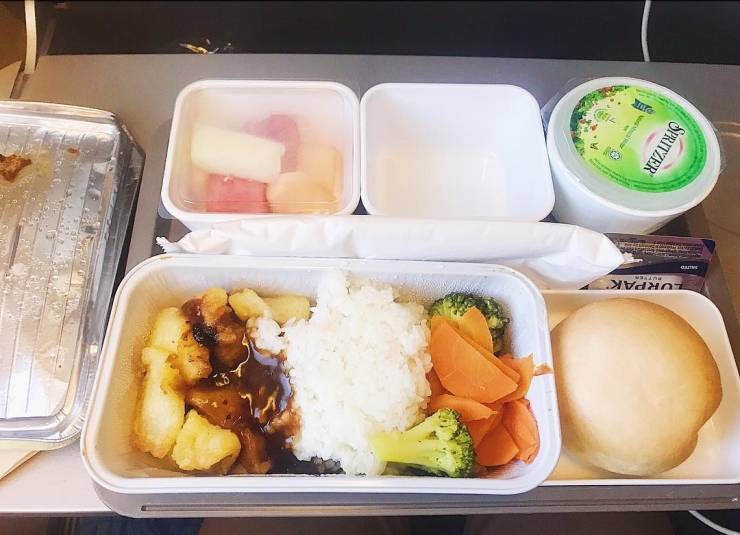 Economy Class Food Vs. First Class Food
