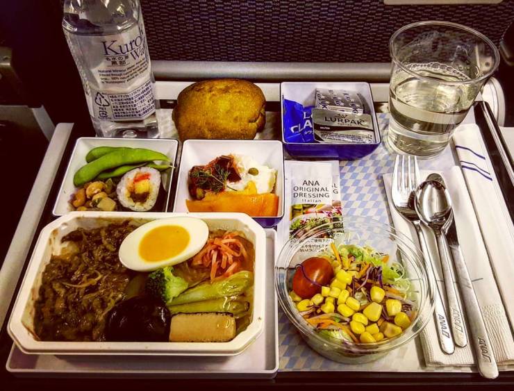 Economy Class Food Vs. First Class Food