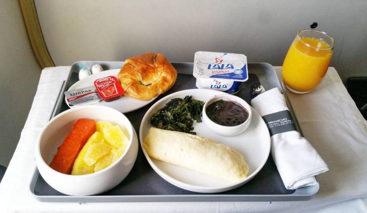 Economy Class Food Vs. First Class Food