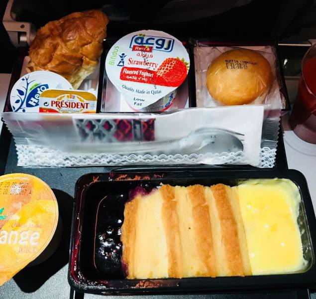 Economy Class Food Vs. First Class Food