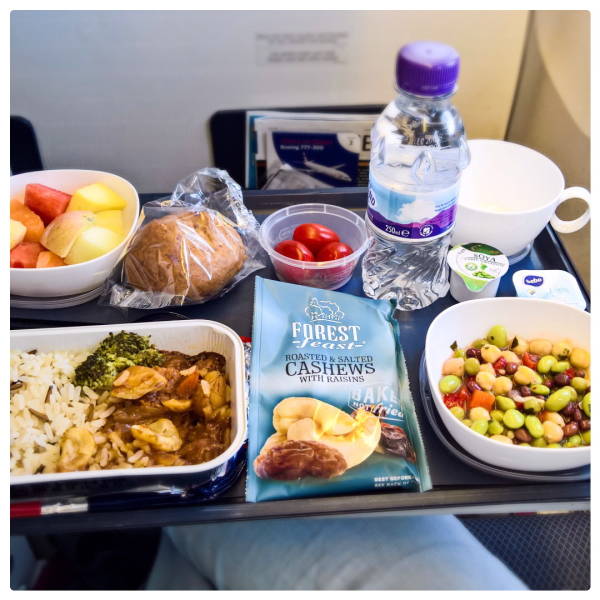 Economy Class Food Vs. First Class Food