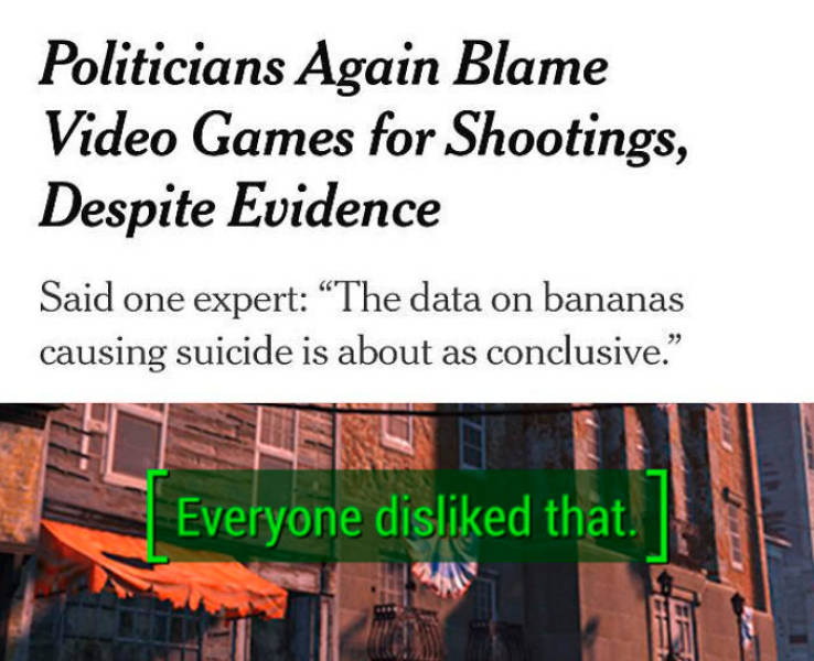 Memes That Make Fun Of The Idea That Video Games Cause Violence