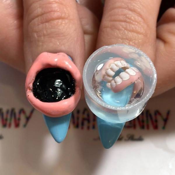 There’s A Russian Nail Salon Which Has Weird Nails As Its Specialty