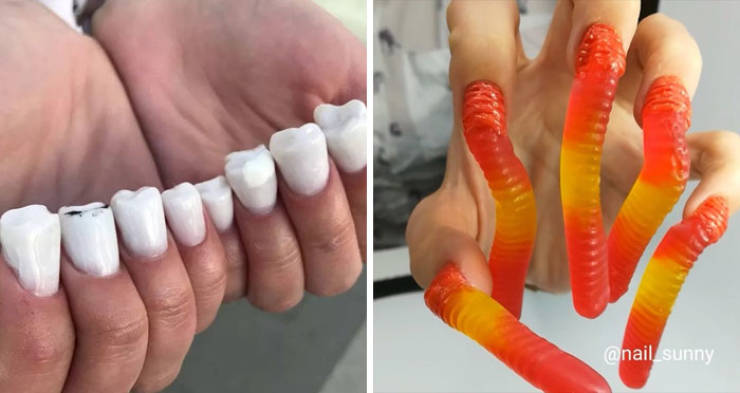 There’s A Russian Nail Salon Which Has Weird Nails As Its Specialty