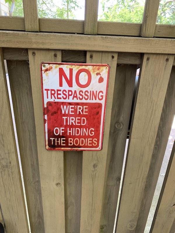 At Least These Signs Have Some Humor In Them