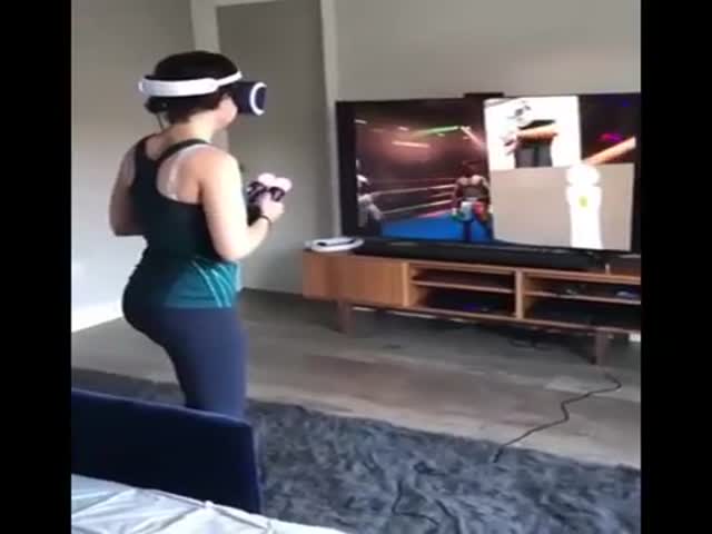 Not The Highest Level Of VR Boxing…
