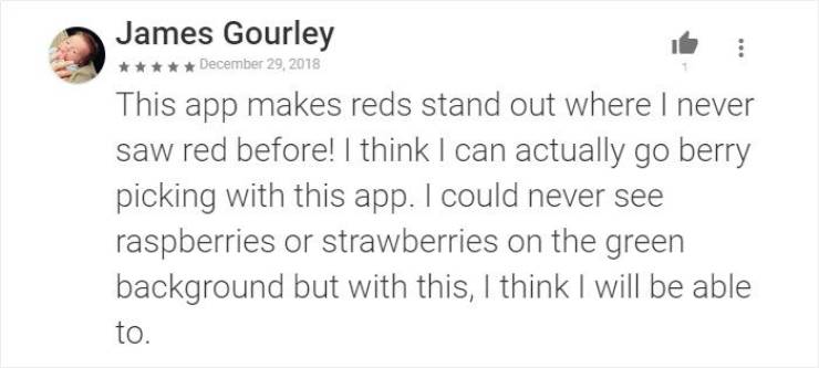Colorblind Man Creates An App That Helps People Like Him To Finally See Real Colors