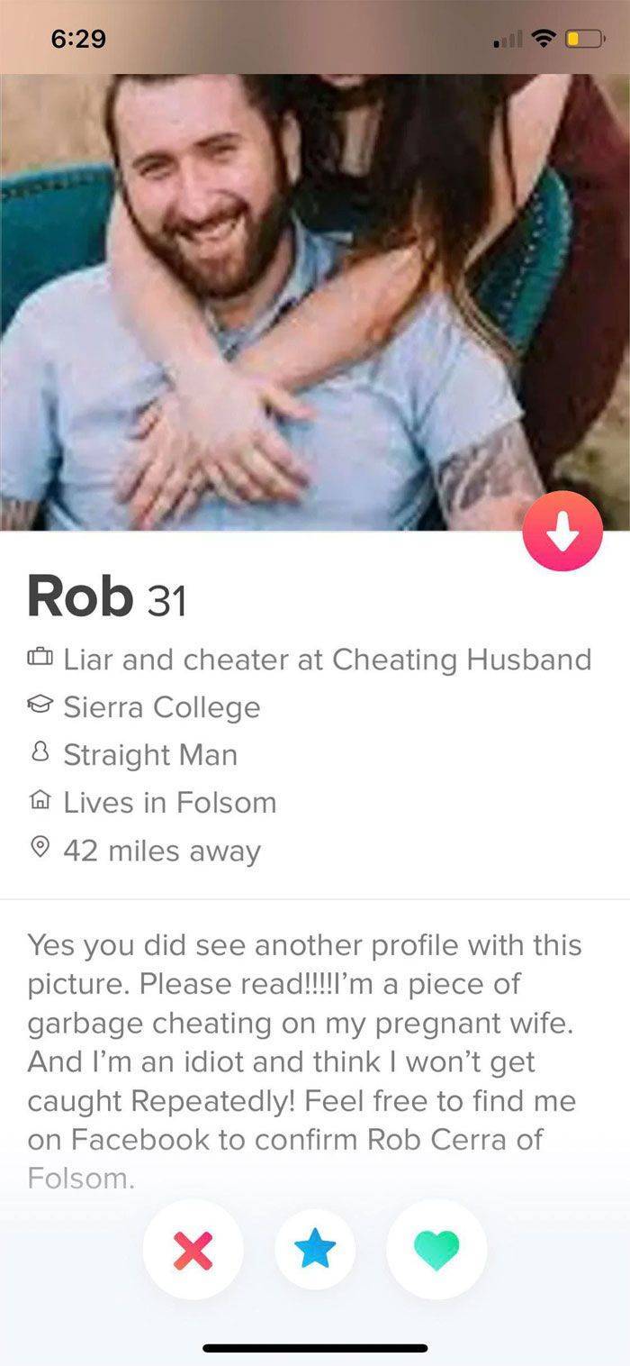 Find cheater on tinder