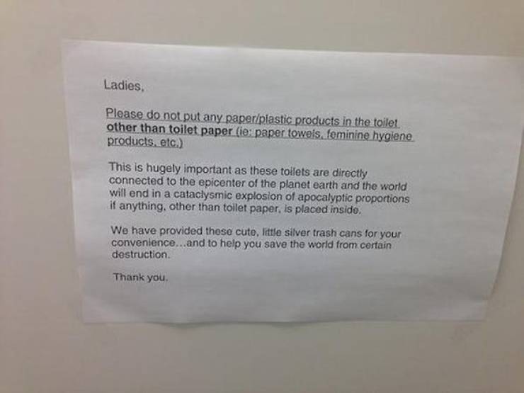 So Much Passive Aggression In These Bathroom Notes…
