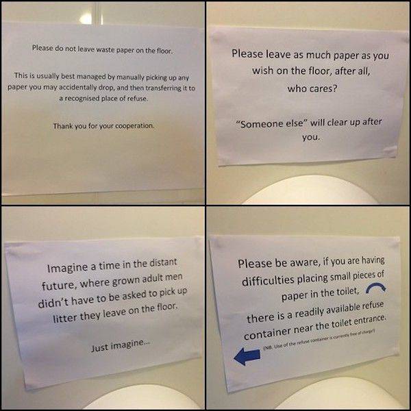 So Much Passive Aggression In These Bathroom Notes…