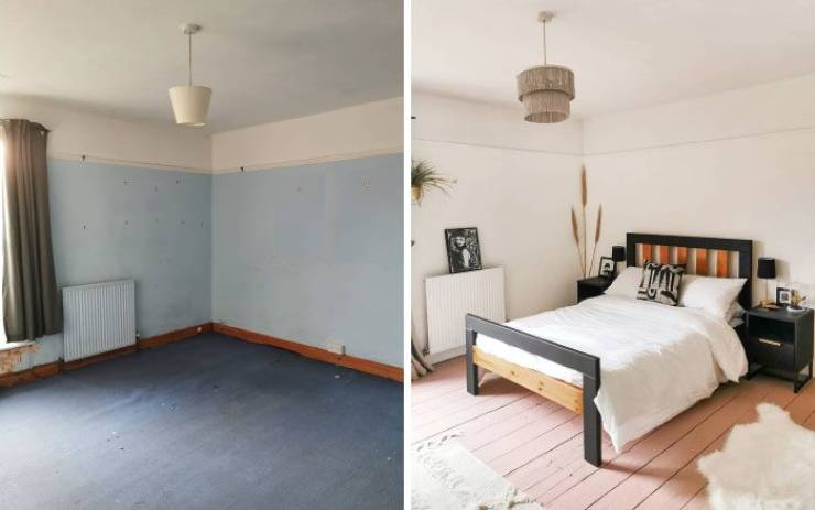 Girl Completely Transforms A Guest Room In Just Five Days