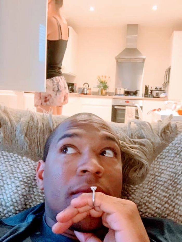 So, How Long Can He Go Without Her Seeing Her Engagement Ring?