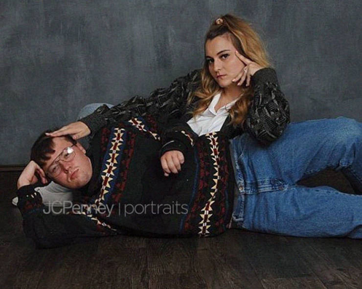 Get Ready For One Of The Most Intentionally Awkward Engagement Photoshoots Ever